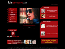 Tablet Screenshot of luisserrano.com